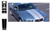 2005-09 Mustang Lemans Racing Stripe Kit - Low Wing - Convertible